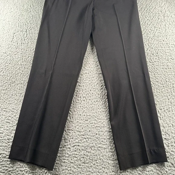 Dolce & Gabbana Dress Pants Womens 42 EU Black Virgin Wool Stretch Pleated - Picture 3 of 13